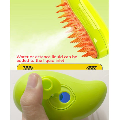 Steam Brush Steamy Dog Brush 3 in 1 Electric Spray Cat Hair Brushes