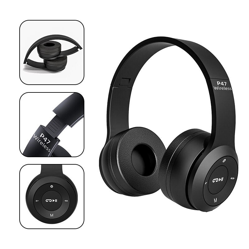 Bluetooth wireless  5.0 P47 TWS Stereo Headphone Headset with Mic for Mobile iPhone Sumsamg Android IOS