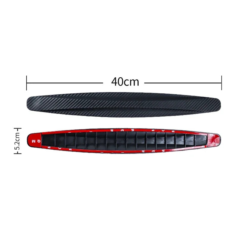 Car Bumper Protector Strip Universal Car Soft Rubber Front And Rear 40cm large 4pcs