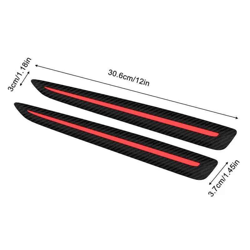 Car Sticker Bumper Scratch Protection Car Decoration Strip Car Front/Rear Edge Corner Guard Scratch Protection 2pcs