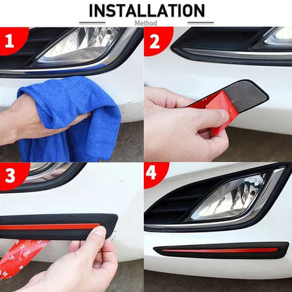 Car Sticker Bumper Scratch Protection Car Decoration Strip Car Front/Rear Edge Corner Guard Scratch Protection 2pcs