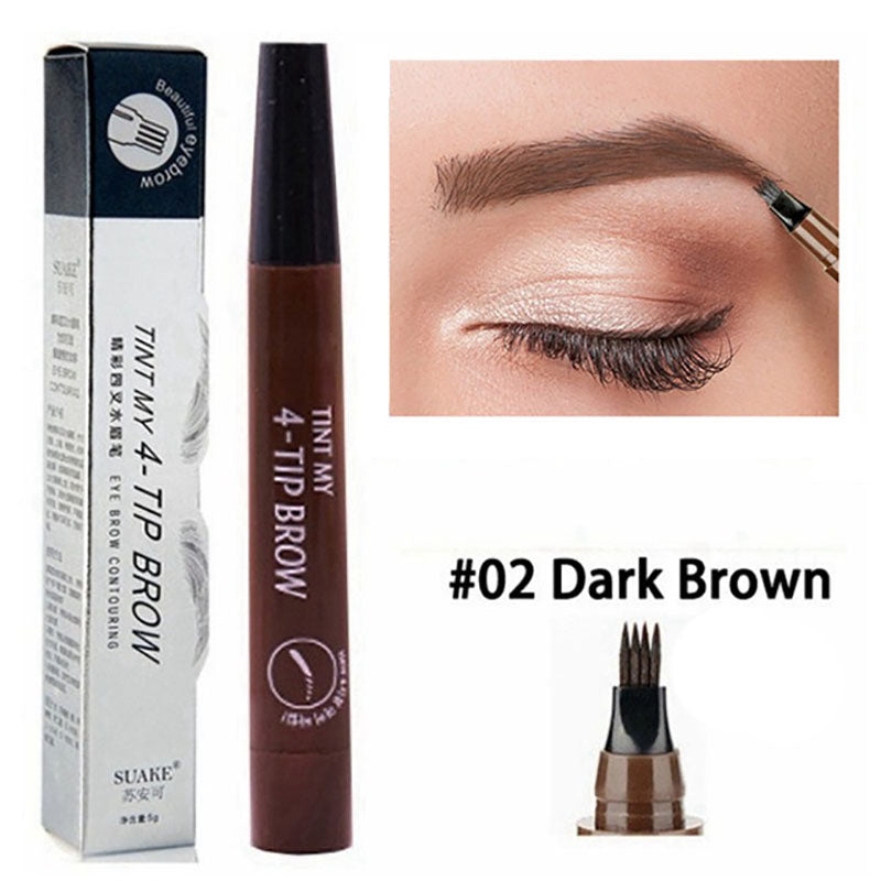 5 Colors Microblading Eyebrow Pen Waterproof Liquid Eyebrow Pencil Long Lasting Eyebrow Pen 4 oints eyebrow pen Cosmetics TMSmartHub2021 2.99