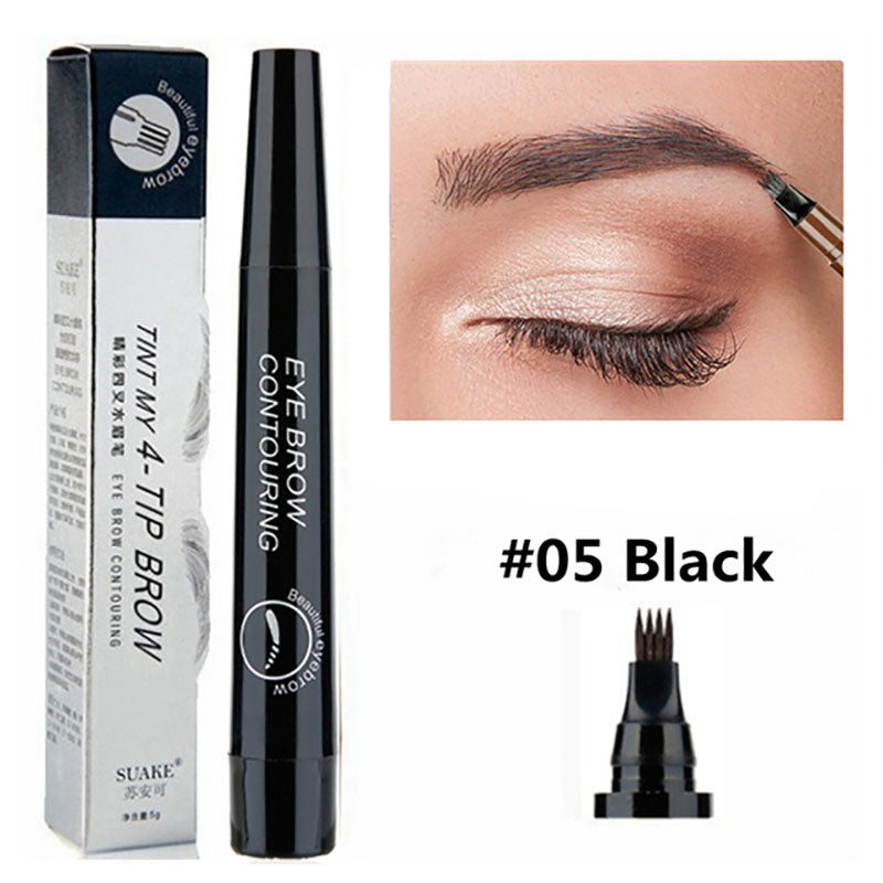 5 Colors Microblading Eyebrow Pen Waterproof Liquid Eyebrow Pencil Long Lasting Eyebrow Pen 4 oints eyebrow pen Cosmetics TMSmartHub2021 2.99