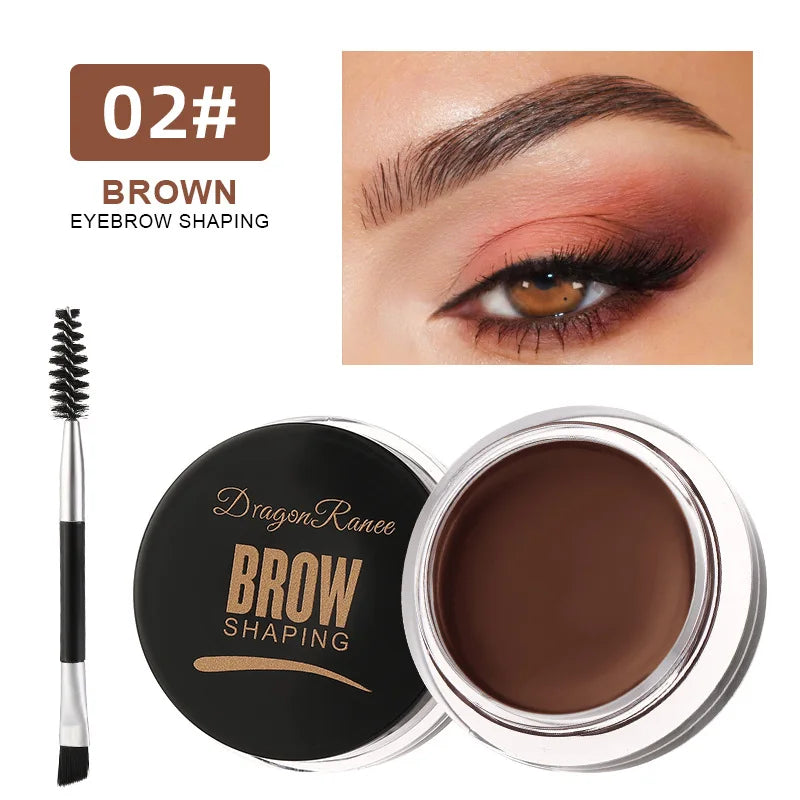 Matte Brown Black Wild Eyebrow Cream 3D Natural Tint Eyebrow Enhancers Gel Wax Waterproof Lasting Eye Makeup Cosmetic Tools TMSmartHub2021 3.99