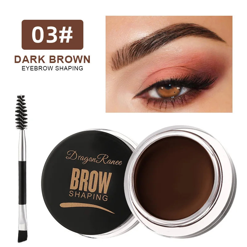 Matte Brown Black Wild Eyebrow Cream 3D Natural Tint Eyebrow Enhancers Gel Wax Waterproof Lasting Eye Makeup Cosmetic Tools TMSmartHub2021 3.99