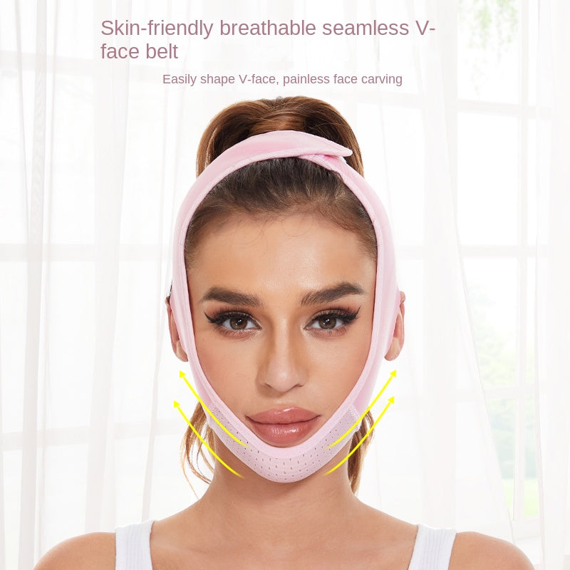 Reusable Double Chin Reducer- V Line Mask -Double Chin Remover-Facial Slimming Chin Strap-Chin Up Mask Face Lifting Belt V Shape TMSmartHub2021