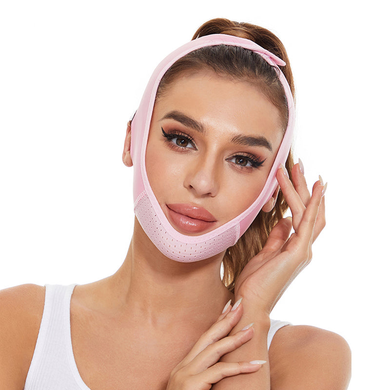 Reusable Double Chin Reducer- V Line Mask -Double Chin Remover-Facial Slimming Chin Strap-Chin Up Mask Face Lifting Belt V Shape TMSmartHub2021