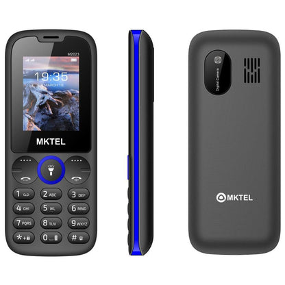 MKTEL M2023 Feature Phone with 1.77inch Display 800mAh Battery Dual SIM FM Radio Flashlight 0.08Mega Camera Senior Phone