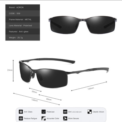 AORON Polarized Photochromic Sunglasses Mens Transition Lens Driving Glasses Male Driver Safty Goggles