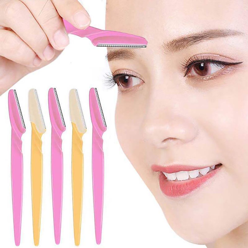 3/10Pcs Eyebrow Razor Eyebrow Trimmer Women Face Razor Hair Remover Eye Brow Shaver Blades for Cosmetic Beauty Makeup Tools