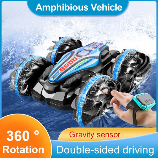 Amphibious Remote Control Car RC Stunt Car Vehicle Double-sided Flip Driving Drift Rc Cars Outdoor Toys for Boys Children&#39;s Gift