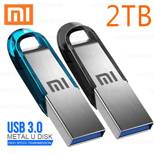 2TB Xiaomi USB 3.0 Flash Drive High-Speed Pen Drive 1TB 64GB Metal Waterproof USB Drive PenDrive 512GB Flash Disk TYPE-C Adapter