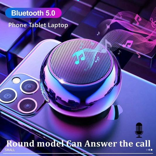 HiFi Music Cell Phone Tablet Metal Loud Speaker Sport Portable Subwoofer Mini Bluetooth Speaker with Mic, TWS Wireless Sound Box - TMSmartHub2021