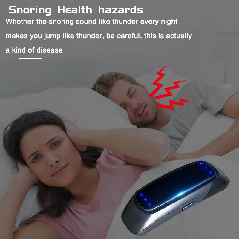 Anti Sleep Snoring Artifact Specializing Snoring for Men Women New Smart Anti-snoring Device EMS Pulse Sound Wave Induction - TMSmartHub2021